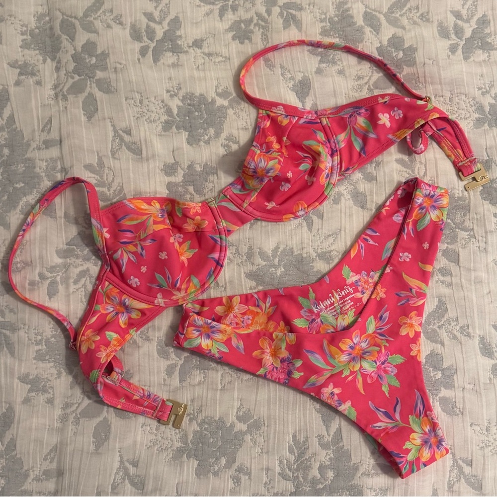 Kulani Kinis Pink Floral Bikini